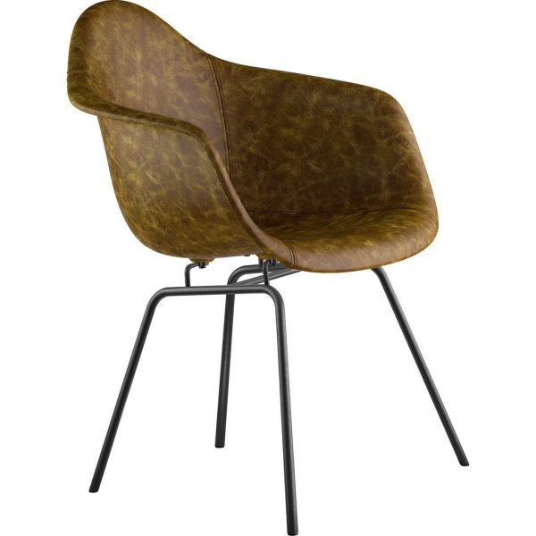 NyeKoncept Mid Century Classroom Armchair | Palermo Olive Gunmetal Sale
