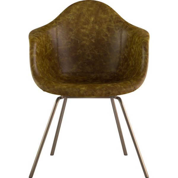 NyeKoncept Mid Century Classroom Armchair | Palermo Olive Brass Online - Image 3
