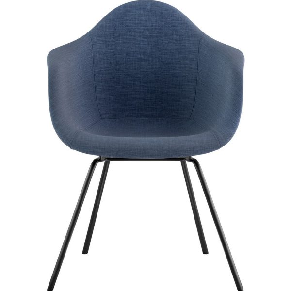 NyeKoncept Mid Century Classroom Armchair | Dodger Blue Gunmetal Online Hot Sale - Image 3