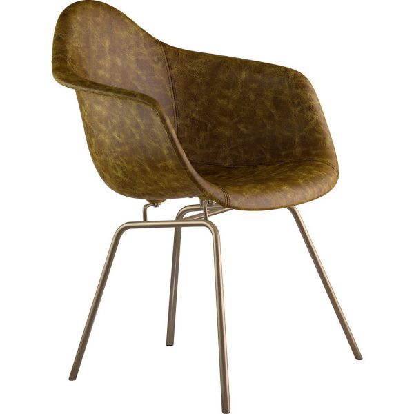 NyeKoncept Mid Century Classroom Armchair | Palermo Olive Brass Online