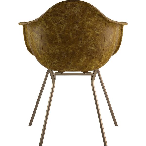 NyeKoncept Mid Century Classroom Armchair | Palermo Olive Brass Online - Image 5