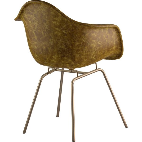 NyeKoncept Mid Century Classroom Armchair | Palermo Olive Brass Online - Image 4