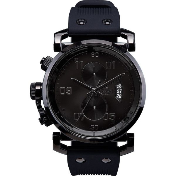 Vestal USS Observer Chrono Watch | Black Polished Online Hot Sale