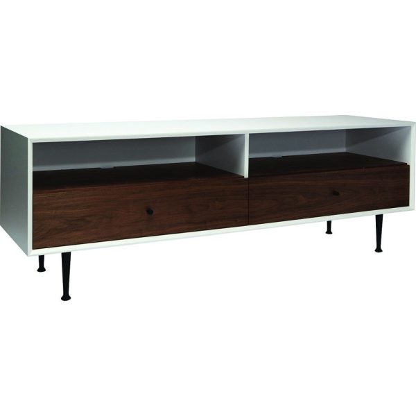 ION Design Cora Small Media Unit | White Brown Fashion
