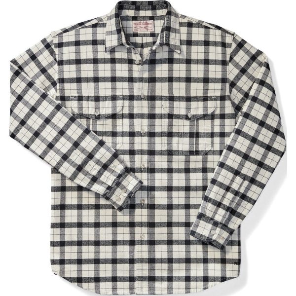 Filson Alaskan Guide Alaska Fit Shirt | Cream Black Hot on Sale