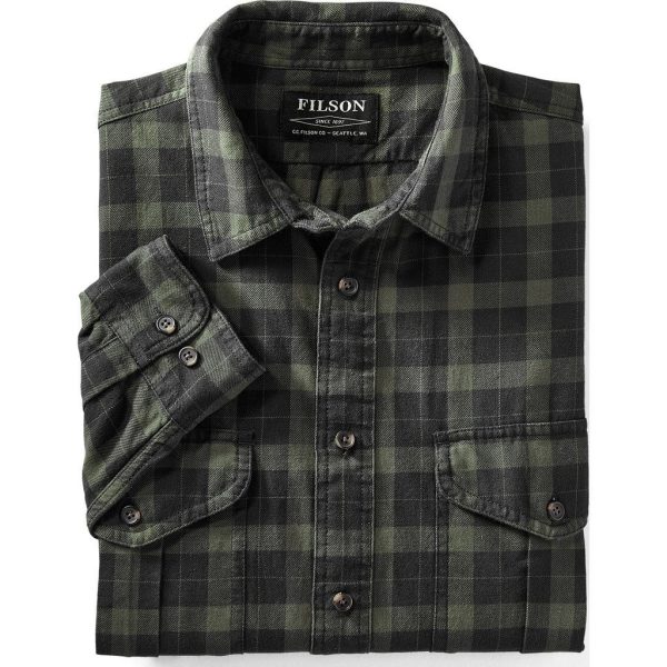 Filson Lightweight Alaskan Guide Shirt | Black Charcoal Online now - Image 2