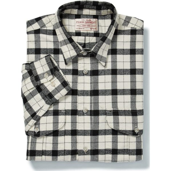 Filson Alaskan Guide Alaska Fit Shirt | Cream Black Hot on Sale - Image 2