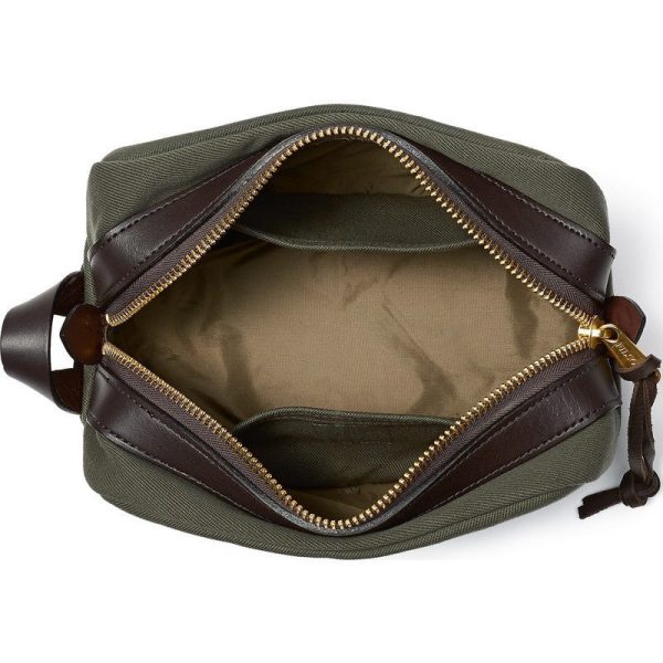 Filson Rugged Twill Travel Dopp Kit | Otter Green For Discount - Image 2