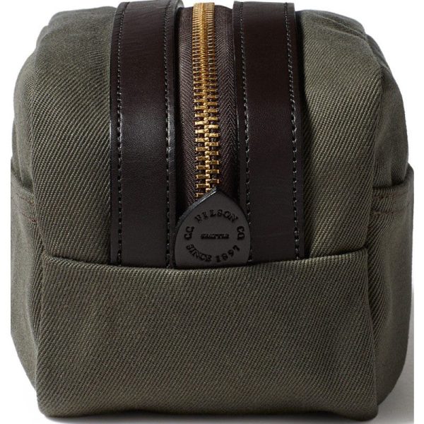Filson Rugged Twill Travel Dopp Kit | Otter Green For Discount - Image 4