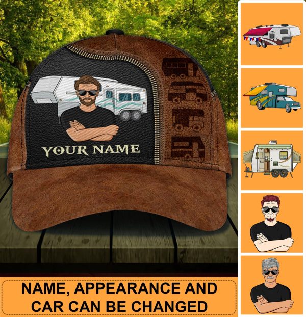 Camping Personalized Classic Cap, Personalized Gift for Camping Lovers - CP012PS01 For Sale