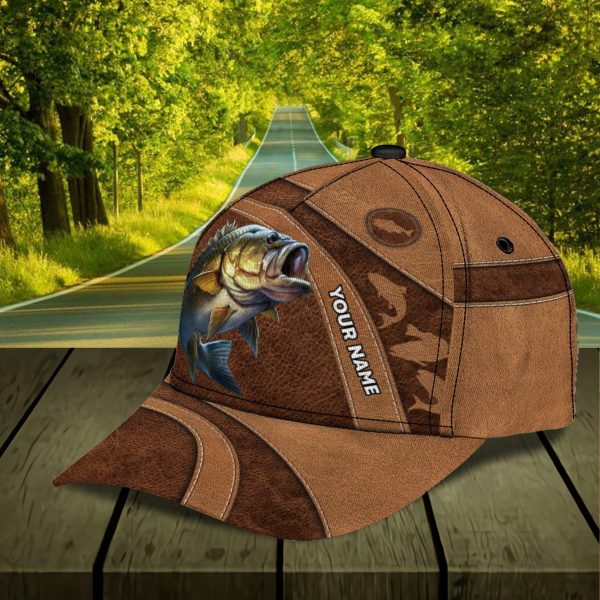 Fishing Brown Curves Personalized Classic Cap, Personalized Gift for Fishing Lovers - CP047PS07 For Discount - Image 5