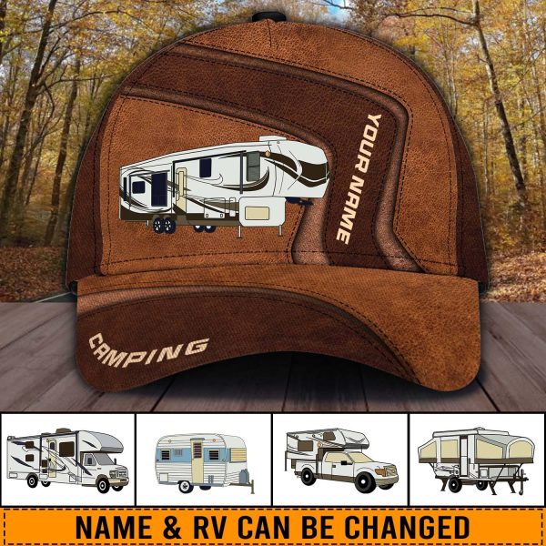 Camping Brown Personalized Cap, Personalized Gift for Camping Lovers - CP093PS08 Hot on Sale